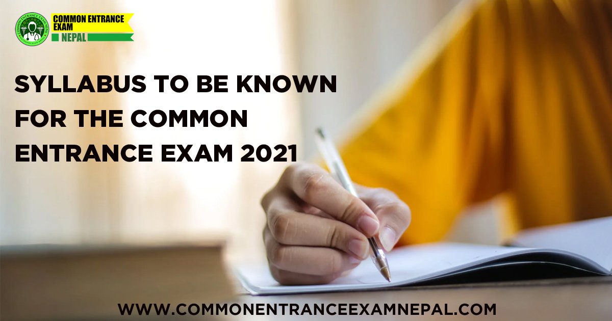 syllabus-for-common-entrance-exam-2021