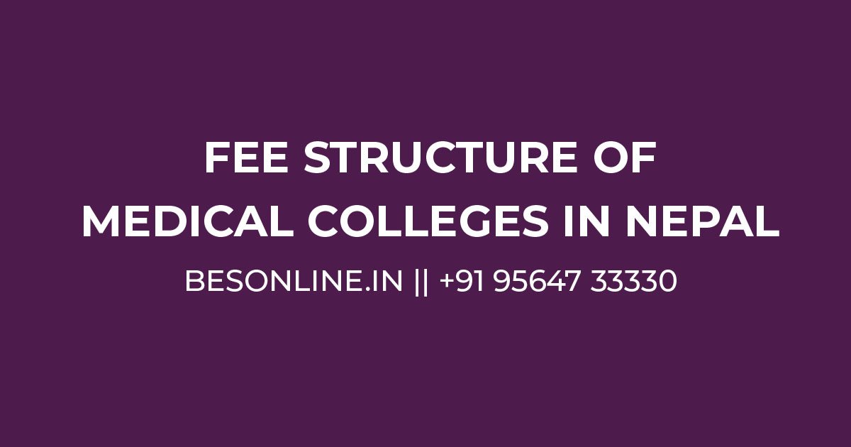 fee-structure-medical-colleges-nepal