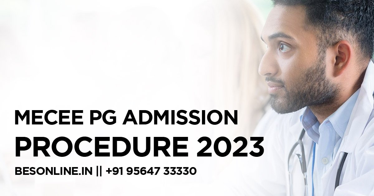 MECEE PG Admission Procedure 2023
