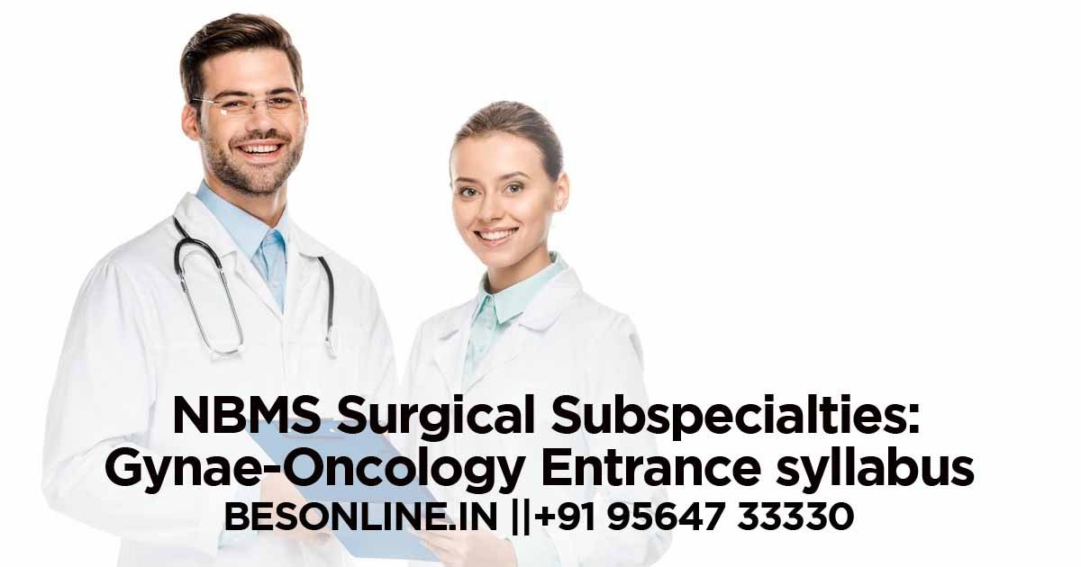 nbms-surgical-subspecialties-gynae-oncology-entrance-syllabus